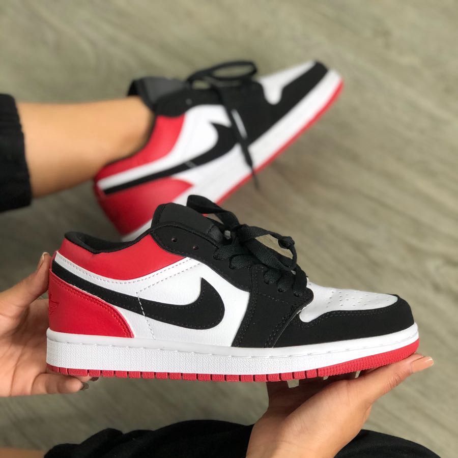 RETRO 1 LOW ROJA BLANCA NEGRA