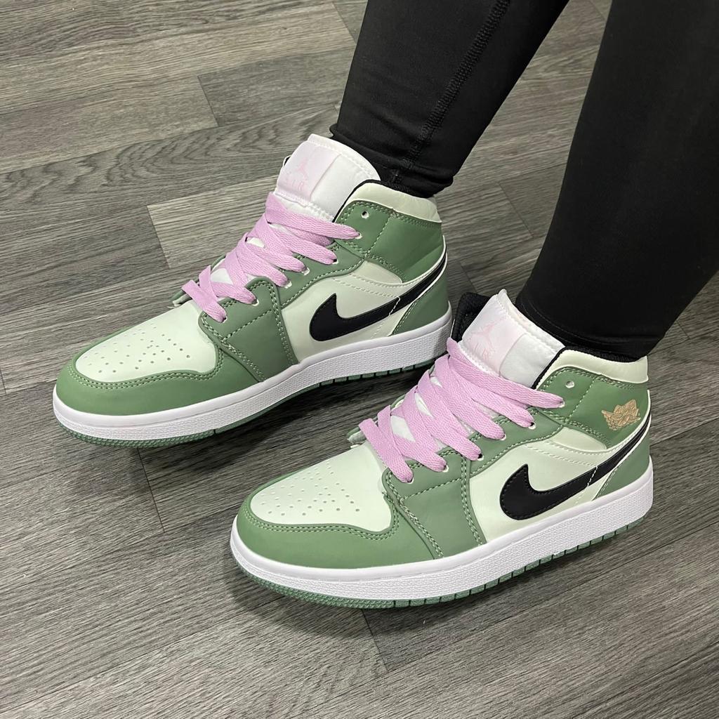 RETRO 1 VERDE ROSA shoopsneakers