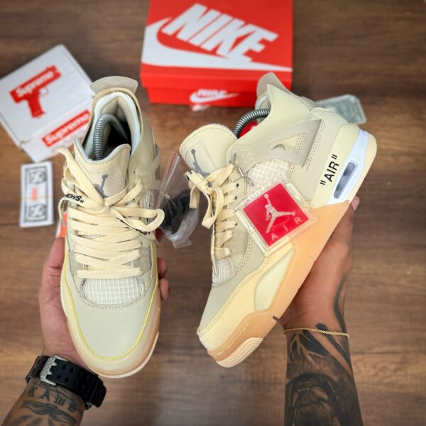 NIKE JORDAN RETRO 4 RETRO 4 OFF WHITE SAIL