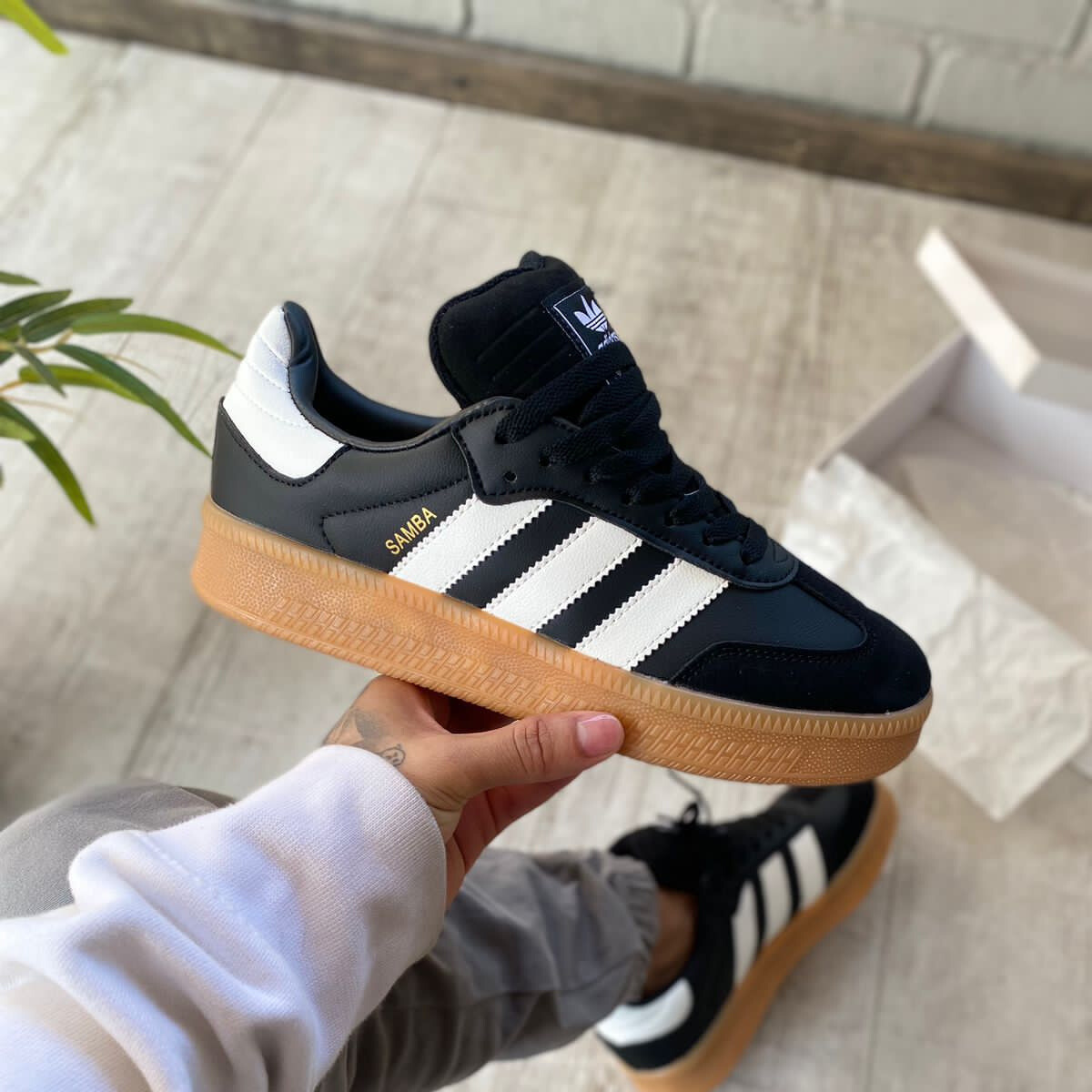 Adidas samba mujer negras sale