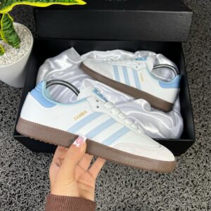 ADIDAS SAMBA BLANCA AZUL CELESTE