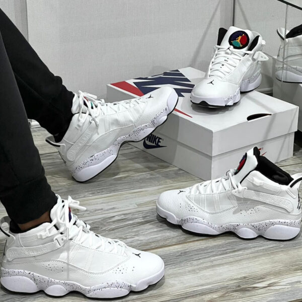 NIKE JORDAN RETRO 6 RINGS PAINT BLANCA_1 NIKE JORDAN RETRO 6 RINGS PAINT BLANCA
