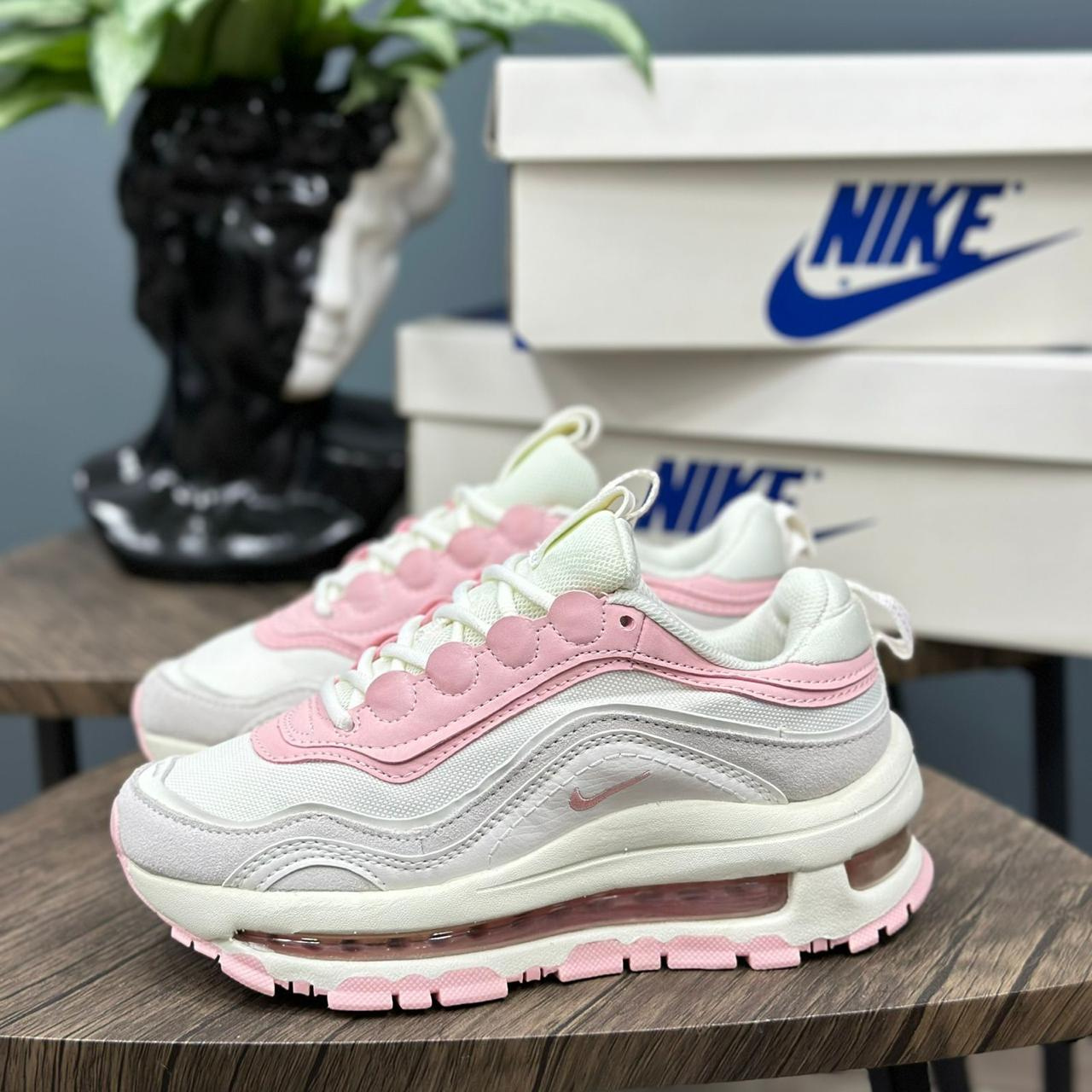 NIKE AIR MAX 97 BLANCA ROSA shoopsneakers