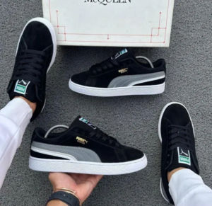 PUMA SUEDE NEGRA GRIS