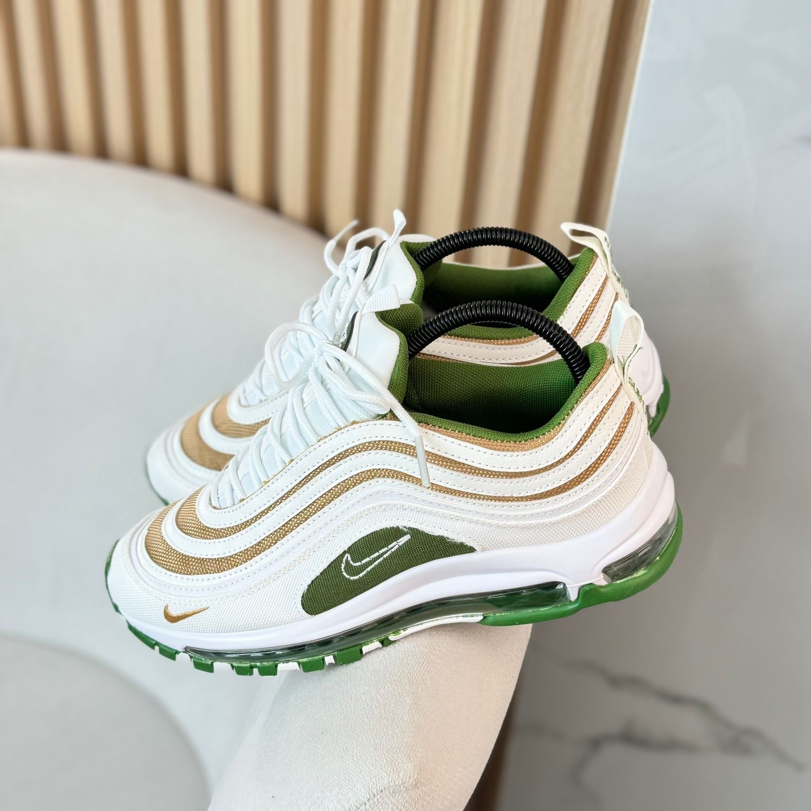 NIKE AIR MAX 97 BLANCA VERDE shoopsneakers