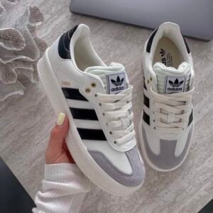 ADIDAS SAMBA PLATAFORMA BLANCA NEGRA